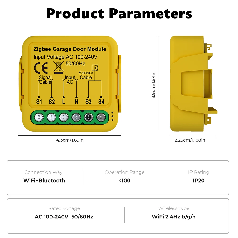 Imagem -06 - Tuya-zigbee Abridor de Porta de Garagem Controle Remoto Aplicativo Controlador Suporta Alexa Google Home Zigbee Gateway Necessário