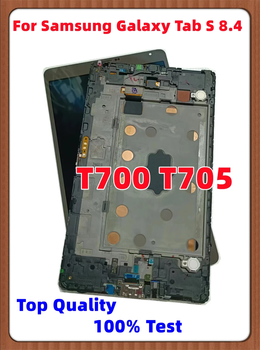 Touch Screen Digital Assembly Replacement with Frame for Samsung Galaxy Tab S 8.4 LCD SM-T705 SM-T700 Display T705 T700