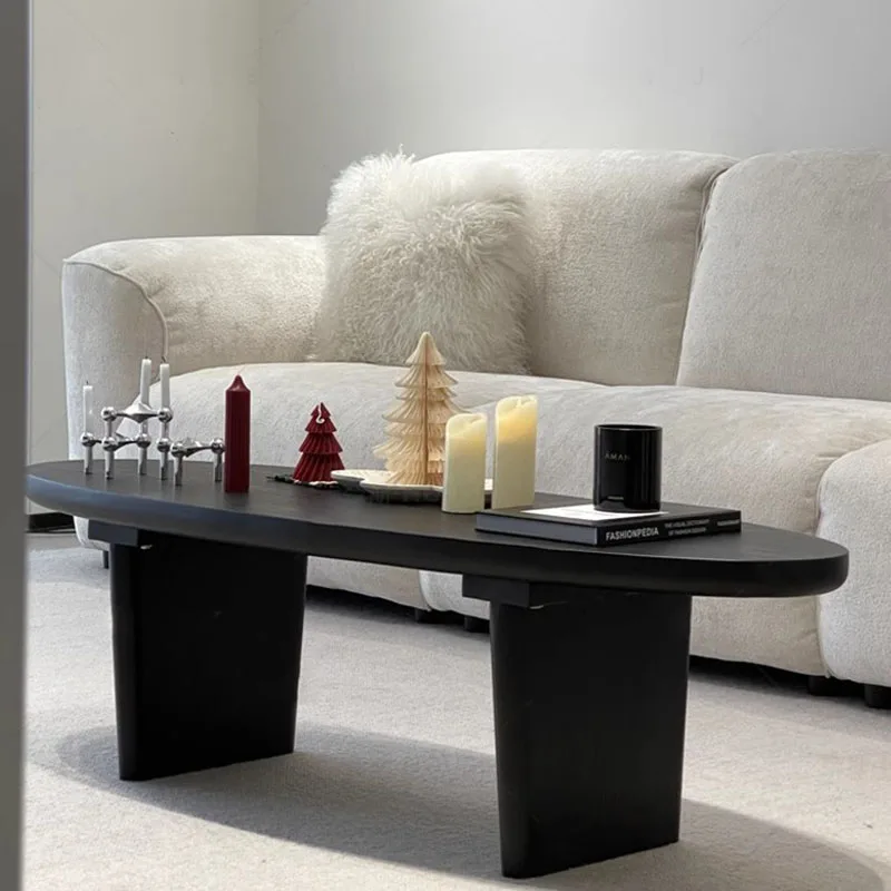 Trendy Glam Coffee Table Oval Minimalist Nordic Neutral Coffee Table Living Room Eclectic Meubles De Maison Salon Home Furniture 6