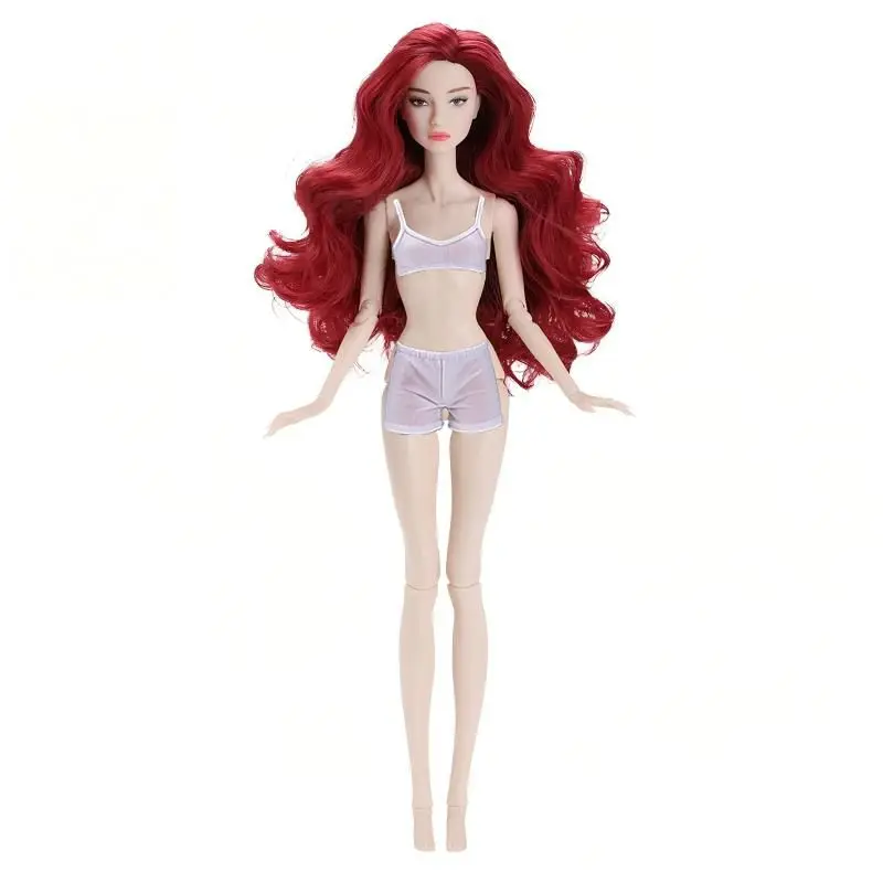 Fashion 11.5 Inch Doll Toys Long Hair Female Figure Joint Movable Woman Model DIY Dressing Game Toy Birthday Christmas Present