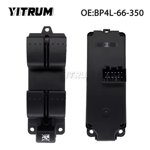 Imagen 2 del producto Botón de interruptor de Control de ventana eléctrica delantera izquierda YITRUM para Mazda 3 2003 2004 2005 2006 2007 2008 2009 B32H-66-370 BP4L-66-350