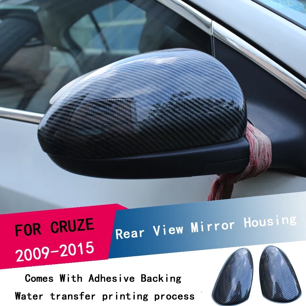 

For Chevrolet Cruze 2009-2015 AccessoriesCarbon Fiber Rear Side View Rearview Mirror Cover Trim