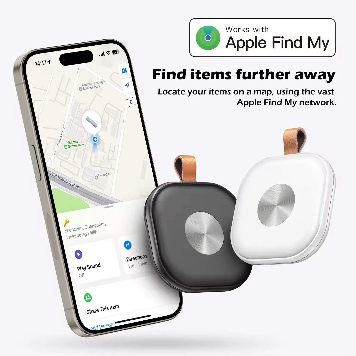 HB10 Smart Air tag Airtag Smart Tag GPS Tracker Global Work with Apple Find My APP Anti Lost Key Car Smart Bluetooth Tracker IOS