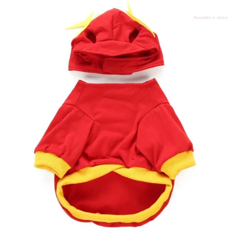 Cats Dog Christmas Santa Cosplay Animal Costume Outfit Soft Comfortable Costume Accessories Dress Photo Props