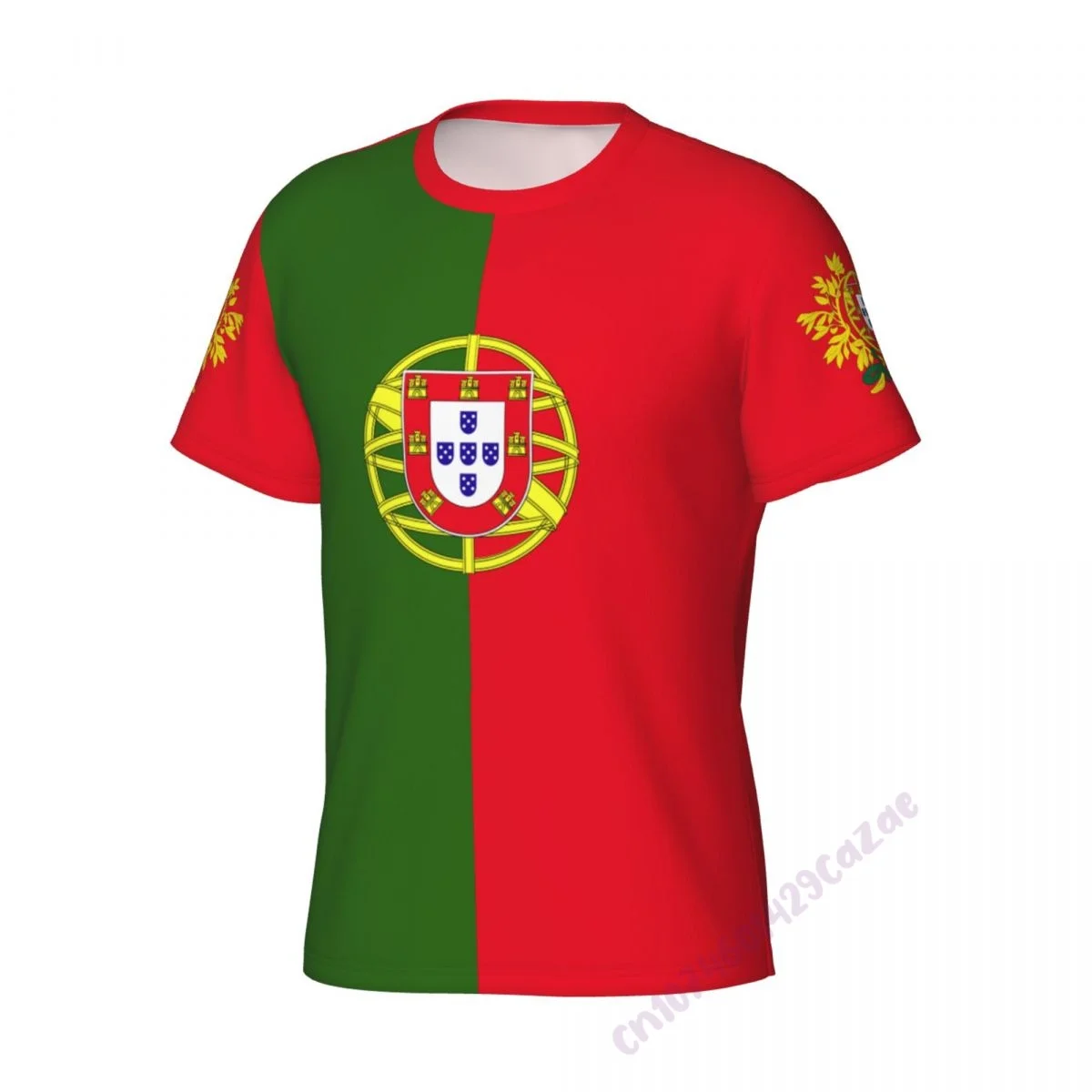 Portugal Flag 3D T-shirt Men Running Sport Skinny Short Tee Shirt Male Gym Fitness Bodybuilding Workout Tops Clothing