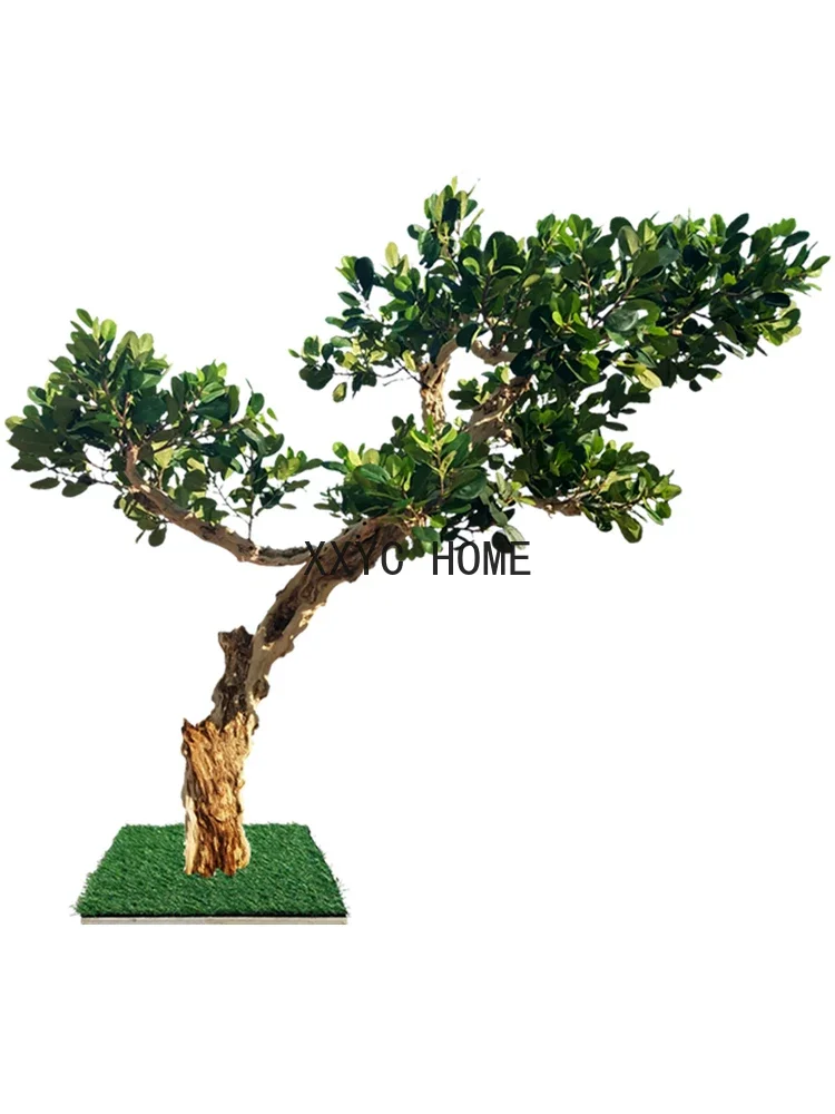 

Simulation of panda banyan indoor artificial tree potted living room banyan ornaments fake leaves green plants