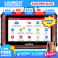 LAUNCH X431 PRO Elite OBD2 diagnostic tool 40+ Reset DOIP CAN FD ECU Coding FCA Autoauth Full System Scanner 2 Years Free Update
