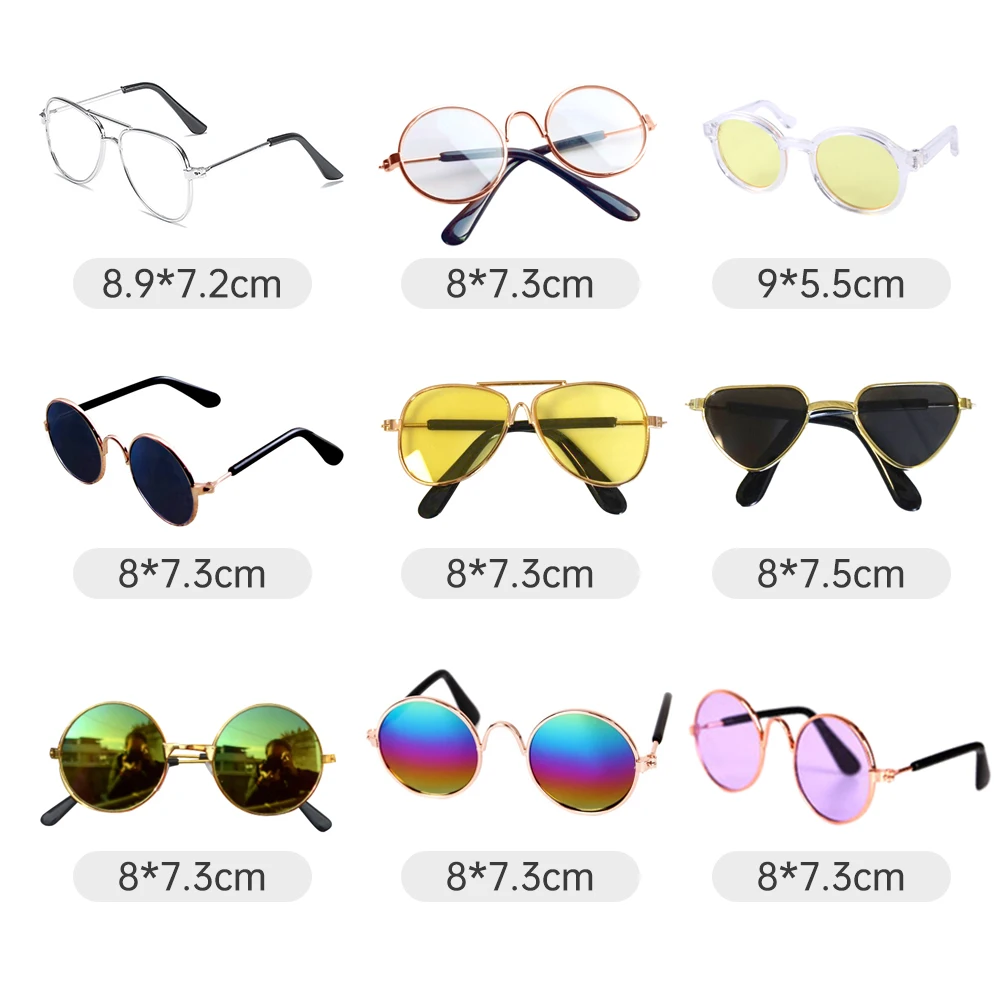 Glasses For a Cat Pet Products Goods For Animals Dog Accessories Cool Funny The Kitten Lenses Sun Photo Props Colored Sunglasses