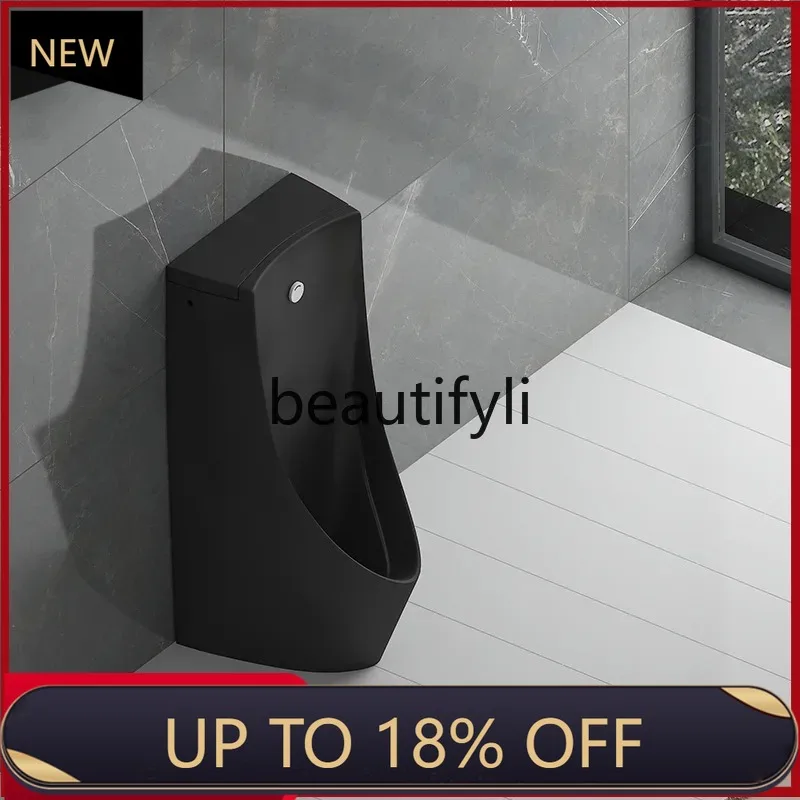 

Z189 Black urinal integrated induction vertical urinal, hotel public, floor toilet