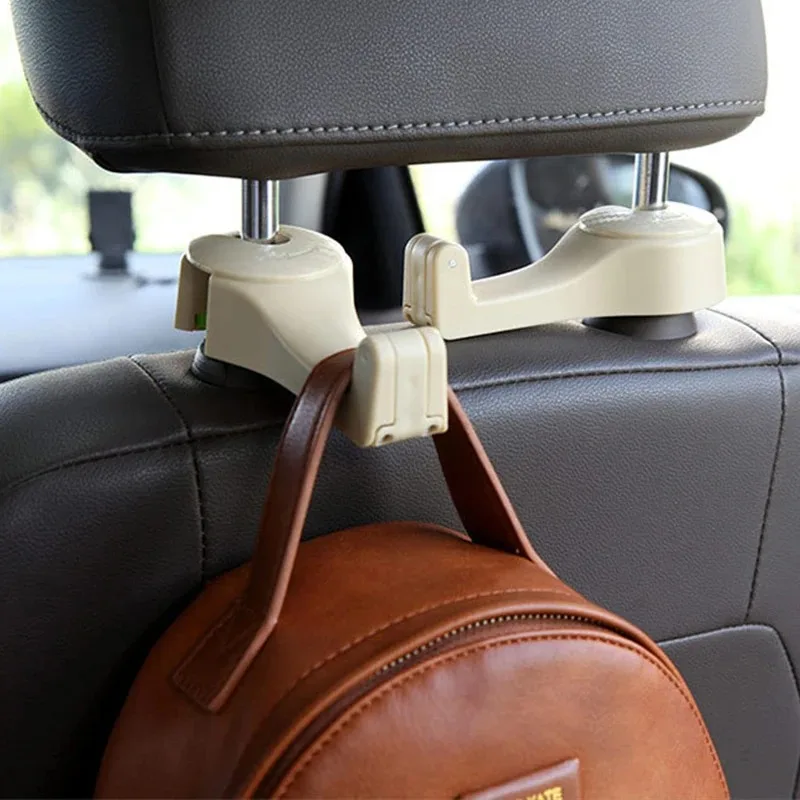 Hot Cheap Telephone Holder Universal Car Headrest Hook Phone Holder Back Row Sundries Bracket Hook Portable Multi-Function Hook