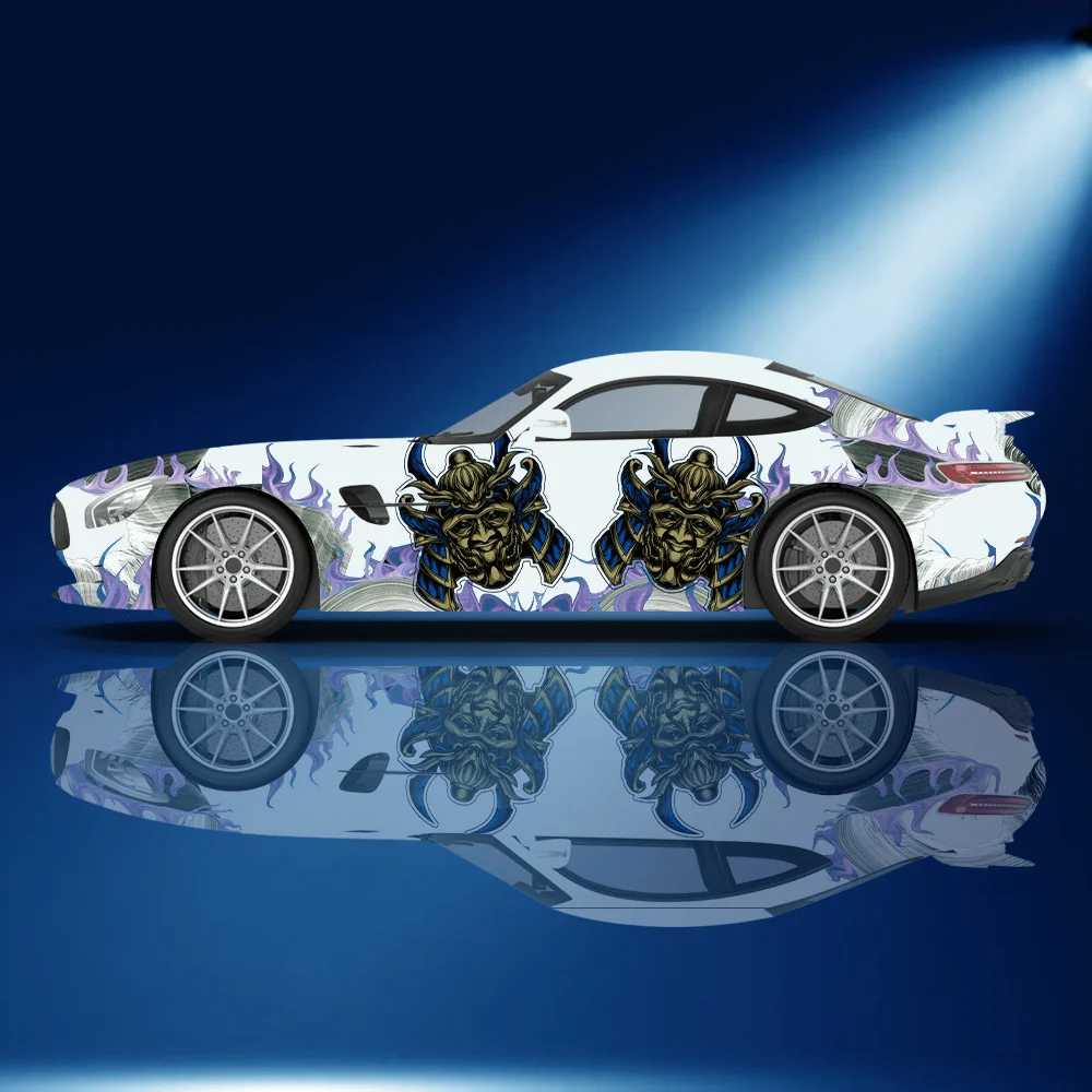 

Large-scale scary ghost car decals, cool vinyl decal car graphics body stickers, suitable for cars..car vinyl wraps