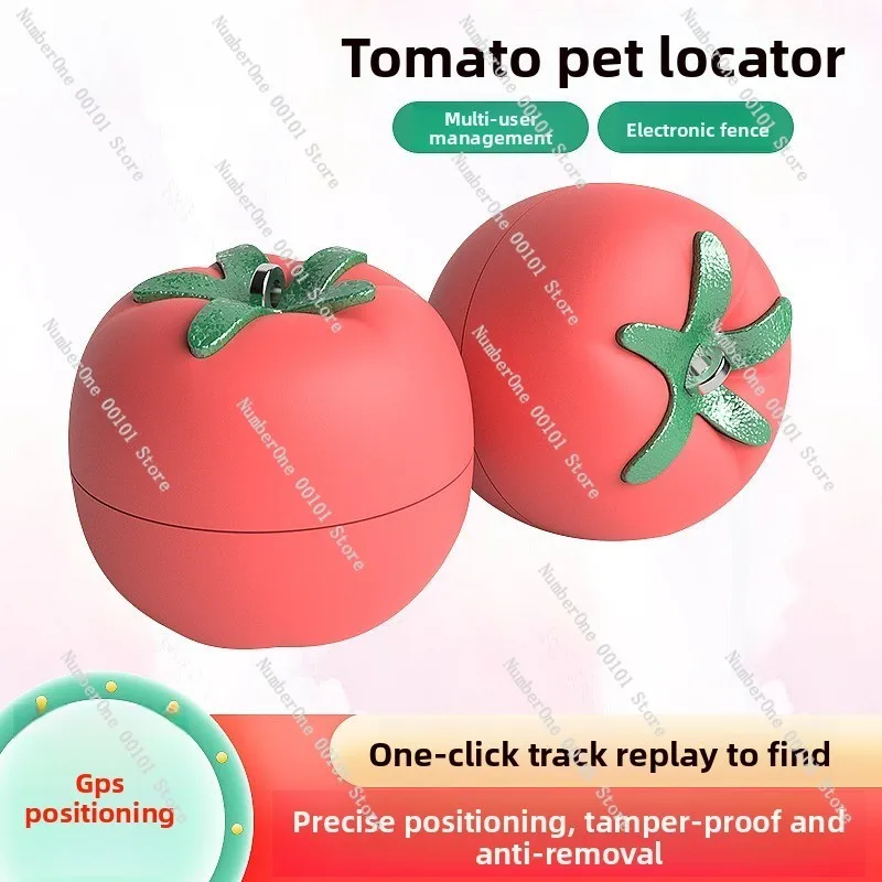 Tomato 4G GPS Pet Tracker, Anti-Lost Dog Collar with Accurate Positioning & Geo-Fence for Cats
