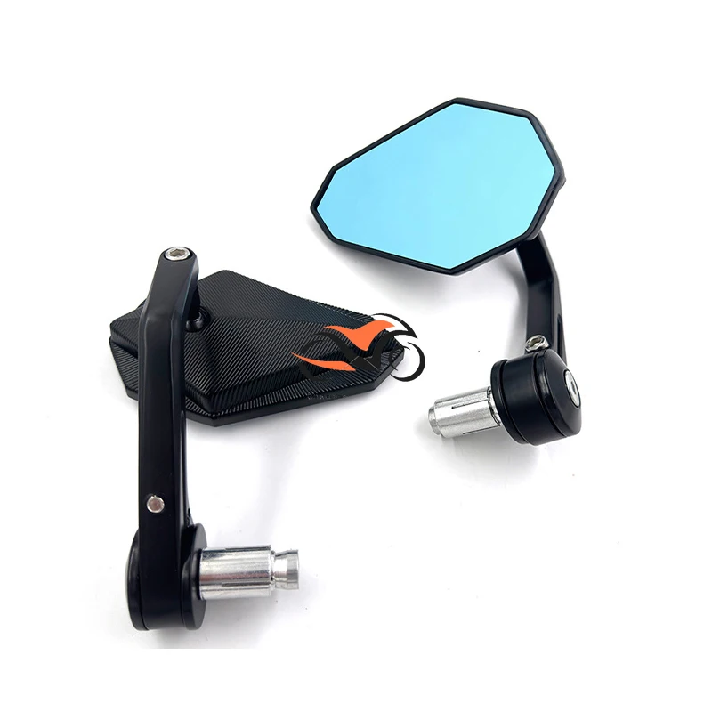 

17-22mm Bar End Mirror For Motorcycle Aluminum Alloy Mirror Universal For Suzuki SV 400 650 CFMOTO 250NK Honda Hornet CBR Ducati