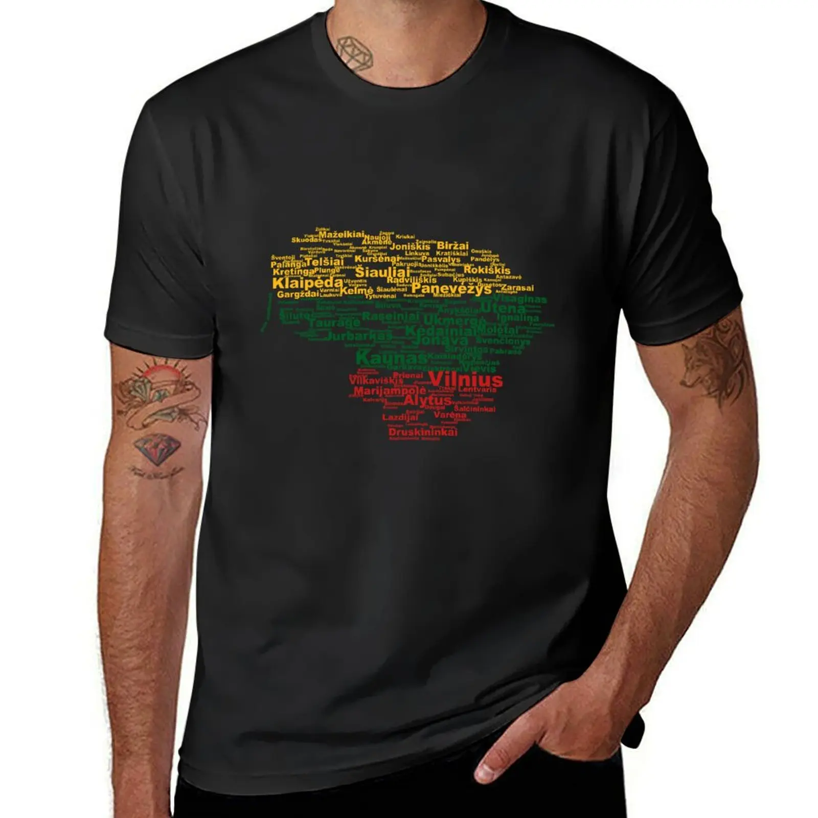 Lithuania - Lietuva T-Shirt vintage summer tops t shirts for men cotton