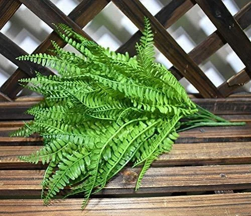 4er-Pack Künstliche Farnpflanzen, Boston-Farn-Buschpflanzen, UV-geschützt für Haus, Küche, Garten, Wanddekoration, Innen- und Außenbereich – Detail 3