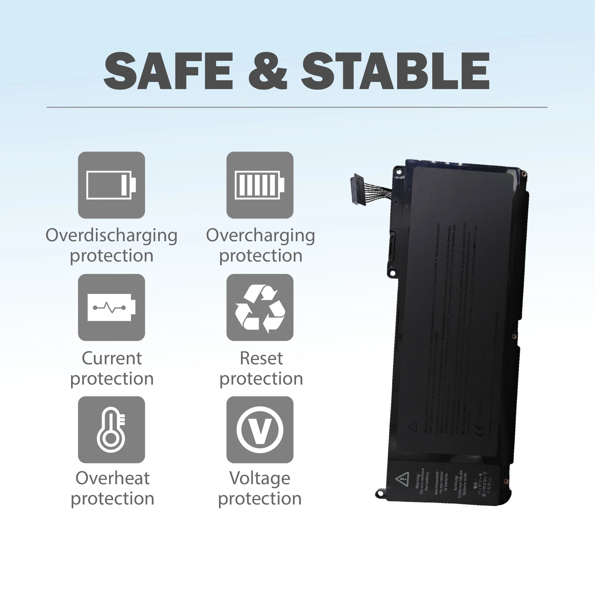 【توصيل سريع】بطارية A1331 A1342 63.5Wh لأجهزة Macbook Unibody 13 "661-5391 661-5585 MC207 LL/A MC516 LL/A أواخر 2009 منتصف 2010 #5