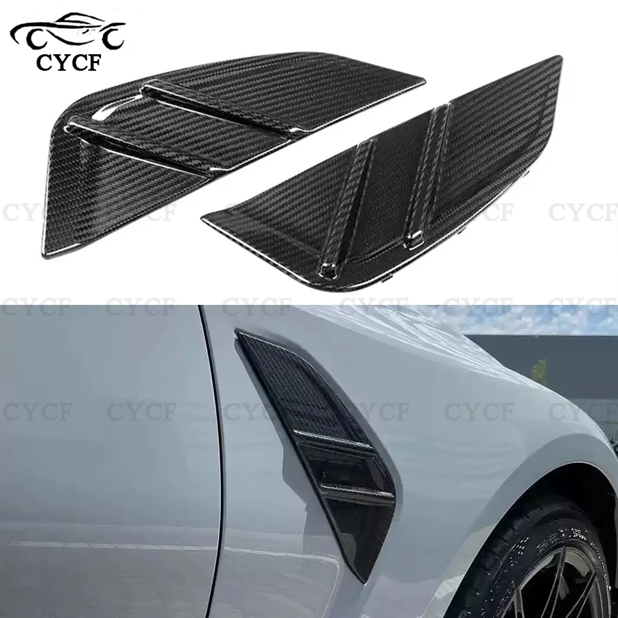 

Для BMW G80 M3 G82 G83 M4 2021+ передний бампер из углеродного волокна, крыло, вентиляционная крышка, украшение для стайлинга автомобиля, обновленный комплект кузова