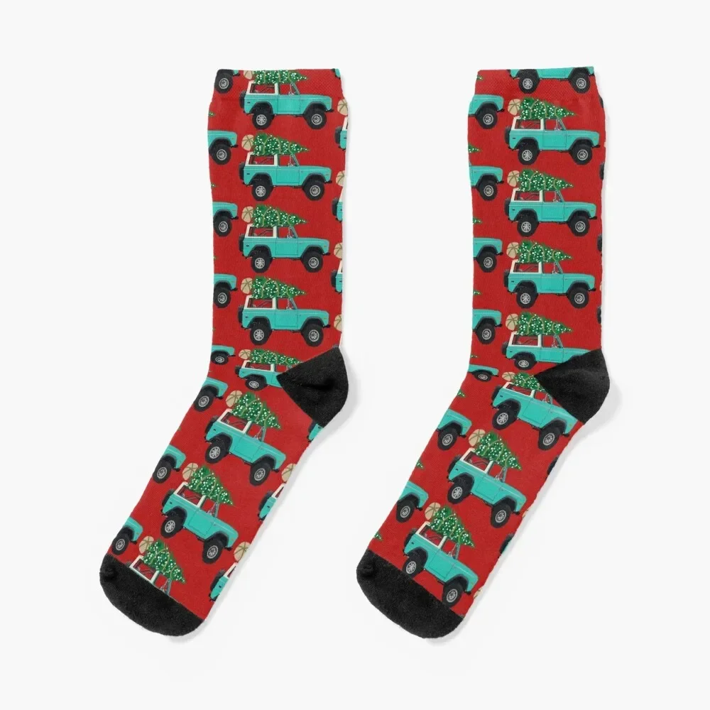 

Vintage Bronco Christmas Socks tennis retro valentine gift ideas compression Socks Man Women's