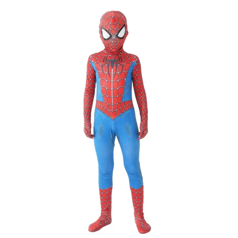 Child Anime Cosplay Costumes Boys Girls Baby Spider-man Tights Bodysuit Jumpsuit Set School Performance Clothes for Kids