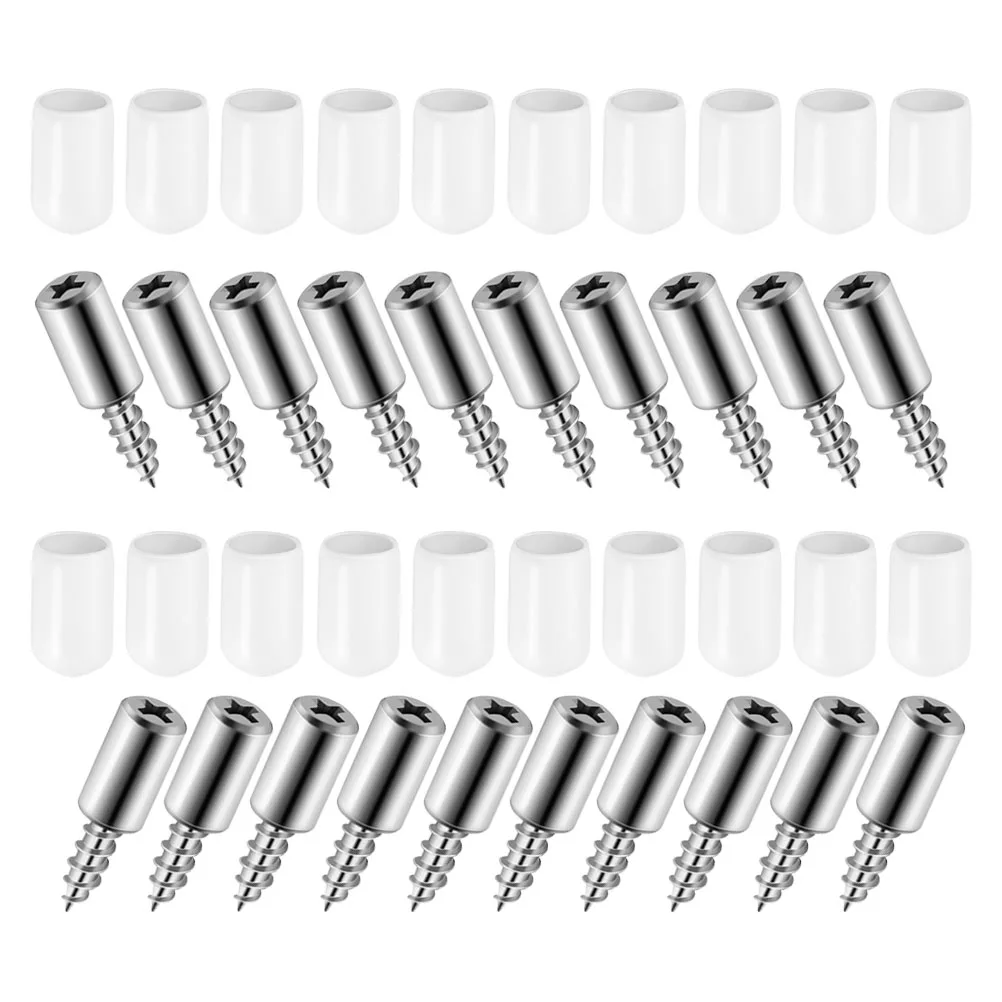 20 tornillos de tablero laminado, pasadores de estante autorroscantes para pequeños tornillos de madera autorroscantes para partición de armario