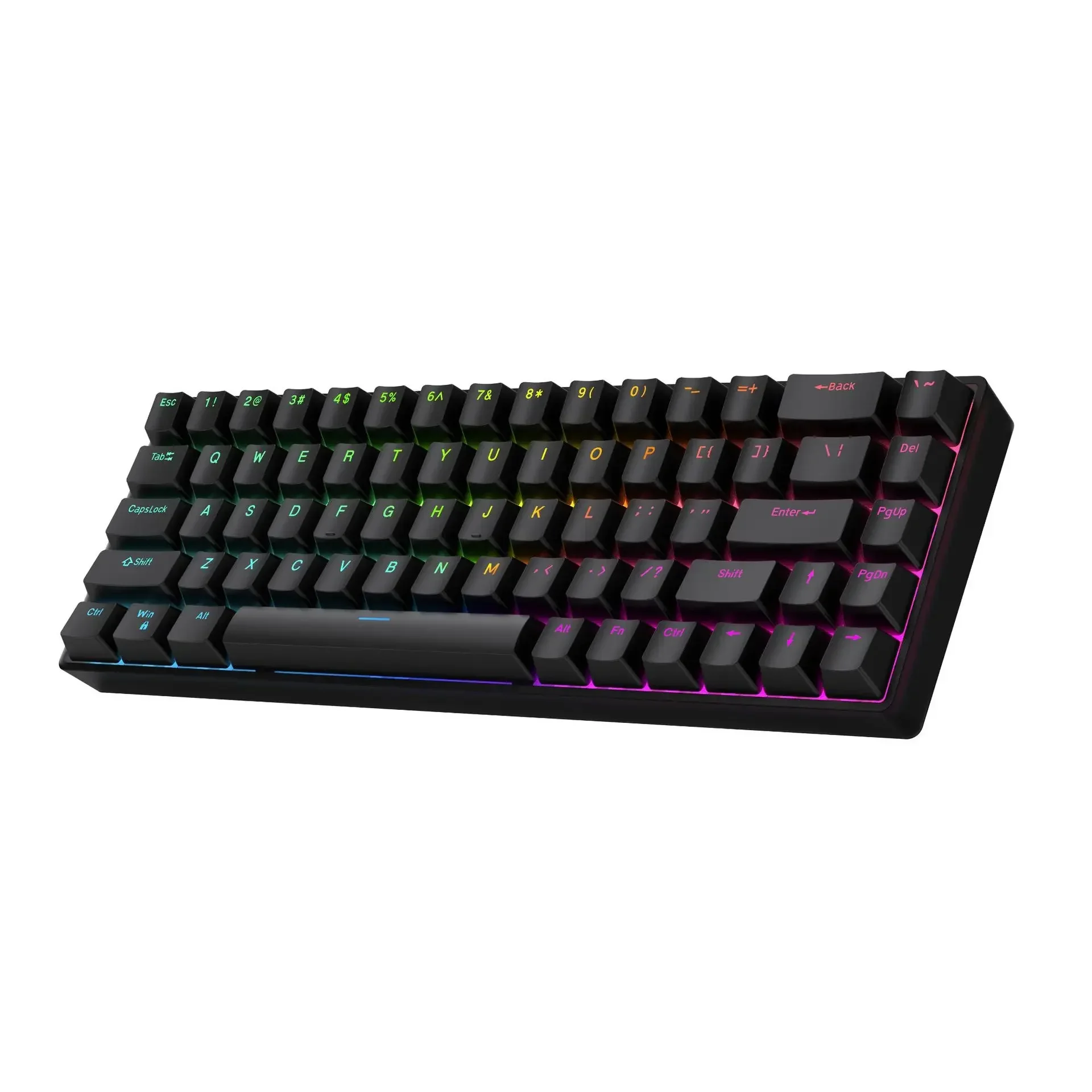 Teamwolf Raven68 Magnetic Switch Gamer Keyboard Wired 68keys Mechanical Keyboards Quick Trigger Hot Swap Rgb Fps Gaming Keyboard