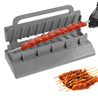 Kebab Maker, Easy Kebab Maker Press Machine, Barbecue Skewer Maker, Grill Reusable Manual BBQ Kebab Mould Utensils