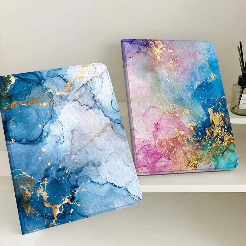 

Color Stone Texture Popular Gift For Apple iPad Pro Air 13 2 7th 6th 2025 M2 M3 M4 M512.9 13 inch Foldable Tablet Case
