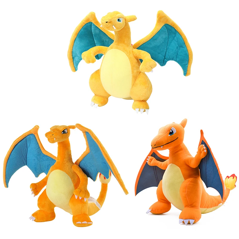 Shiny Gigantamax Mega Charizard Pokemon Plush Toys Fuse Charizard X Y Anime Stuffed Dolls Soft Dragon Plushies Christmas Gifts