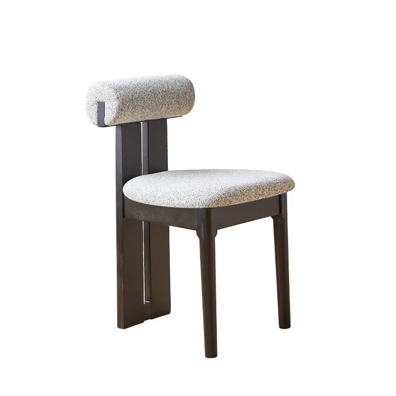 

Nordic, Japanese, solid wood, dining chair, household, backrest, soft bag, modern, simple, light luxury, medieval