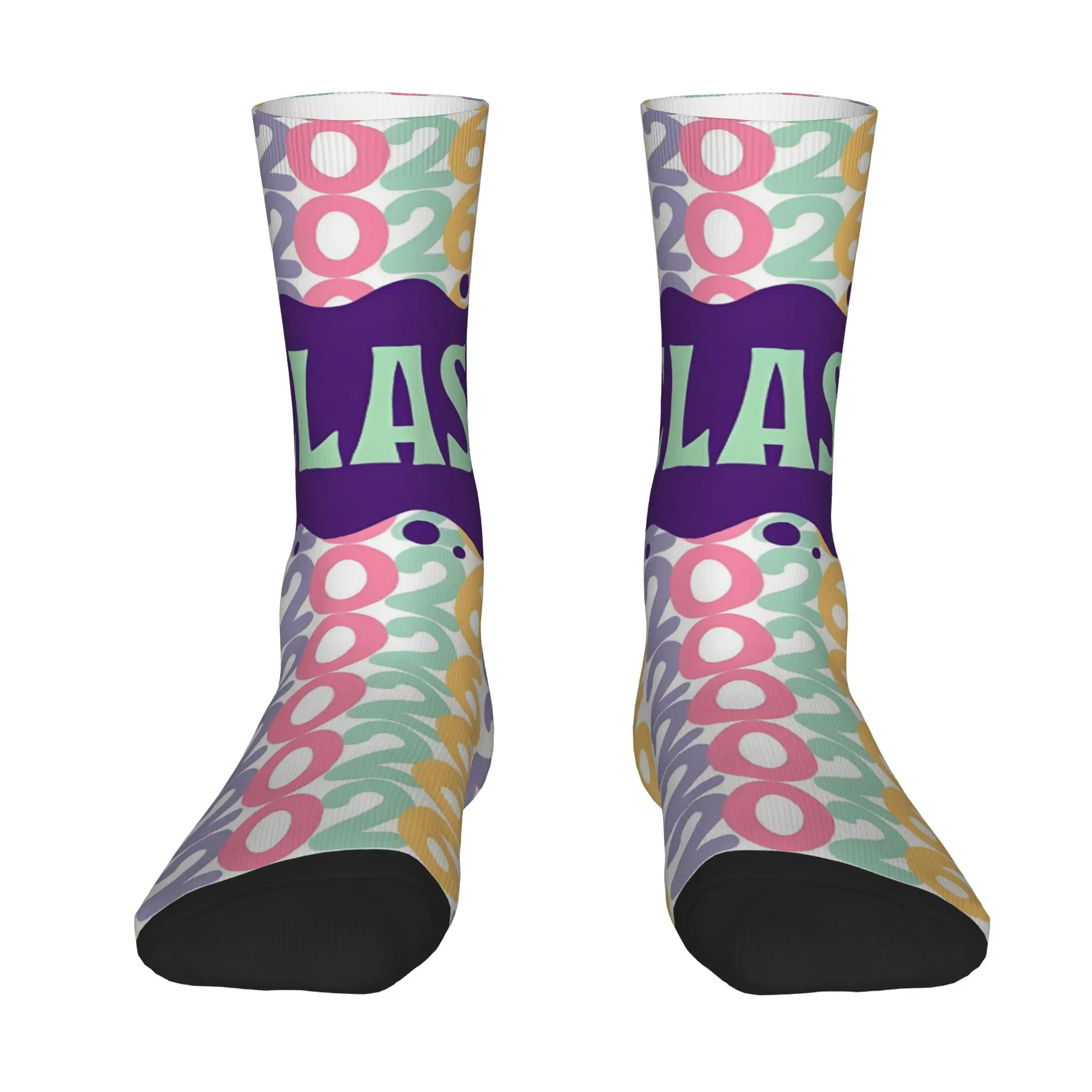Funny Sock Graduation in 2026 Class Of 2026 Graduation    Hip Hop Quality Pattern Printed Men Crew Socks Novelty Men's Socks