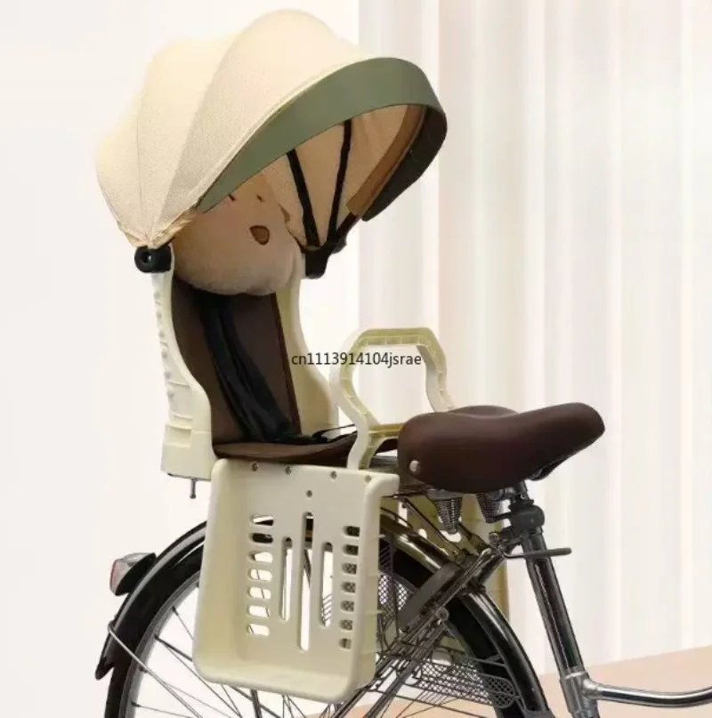 For Ventilated Rear Child Bike Seat With Safety Guard Easy Installation Toddler Bicycle Seat For Family Cycling