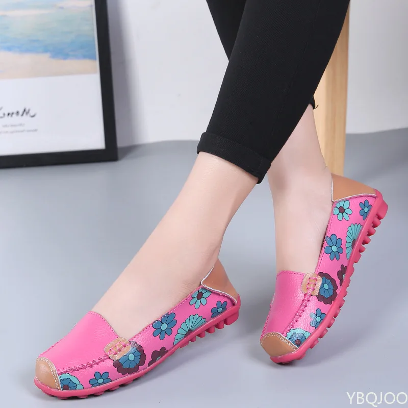 Women Casual Shoes 2022 Fashion Print Flat Shoes Women Comfort Casual Shoes Ladies Plus Size Slip-on Shoes Zapatos Para Mujer