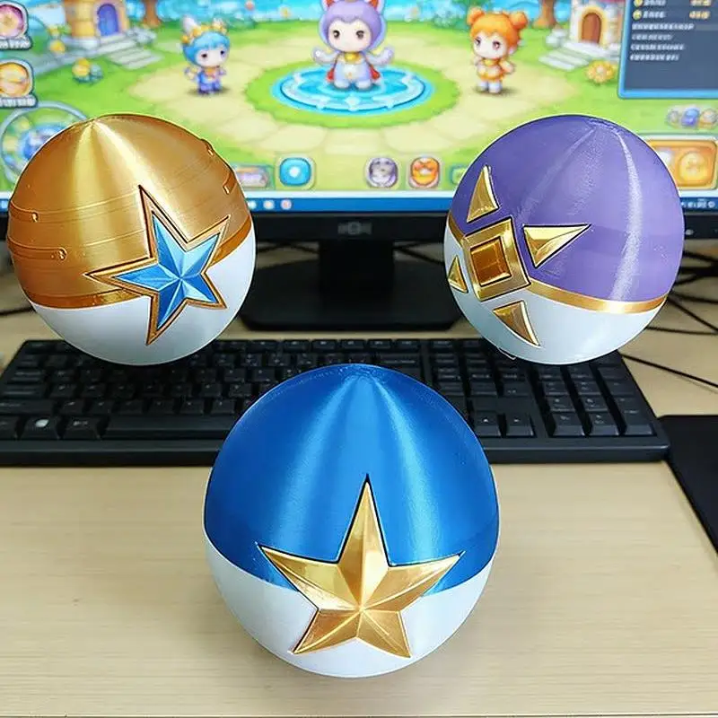 

Набор 3D-печатных предметов для косплея Roco Kingdom Nostalgic Gululu Ball: полный комплект, декор для рабочего стола, коллекционное модное украшение для фанатов игр