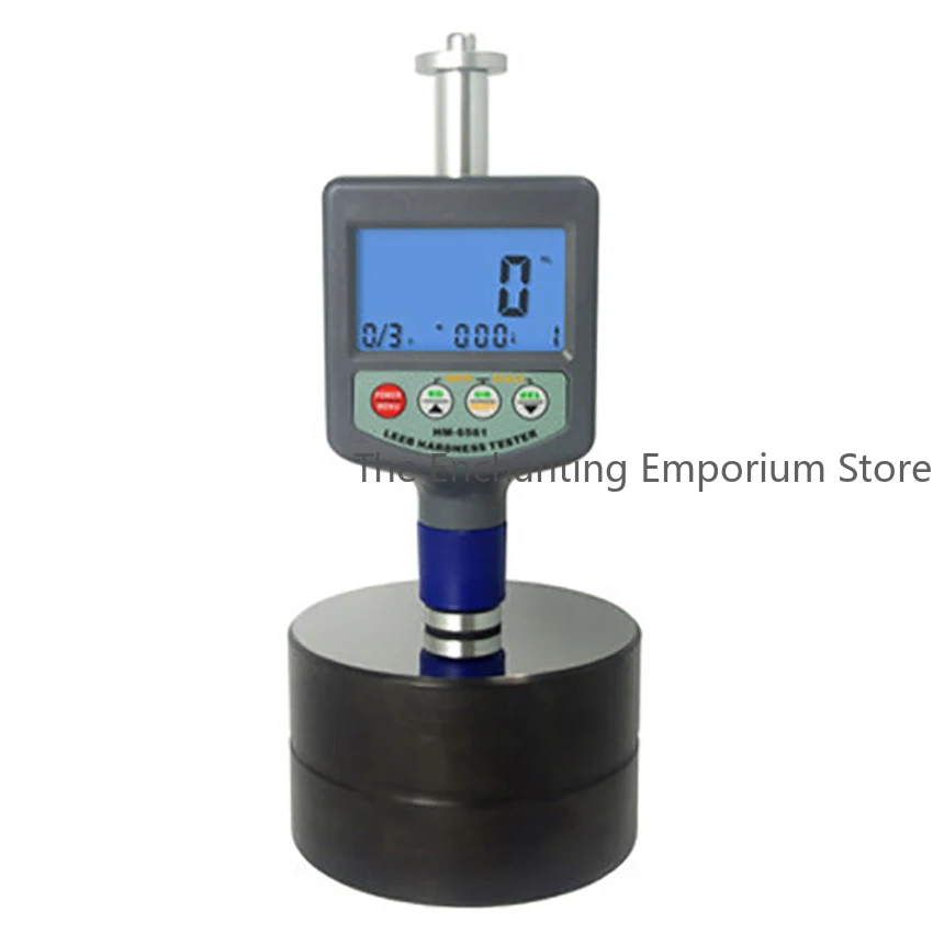 

HM6561 Rebound Leeb Hardness Tester Meter Gauge 200~900 HLD Portable Metal Hardness Tester Hardometer with LCD Screen Iron Block