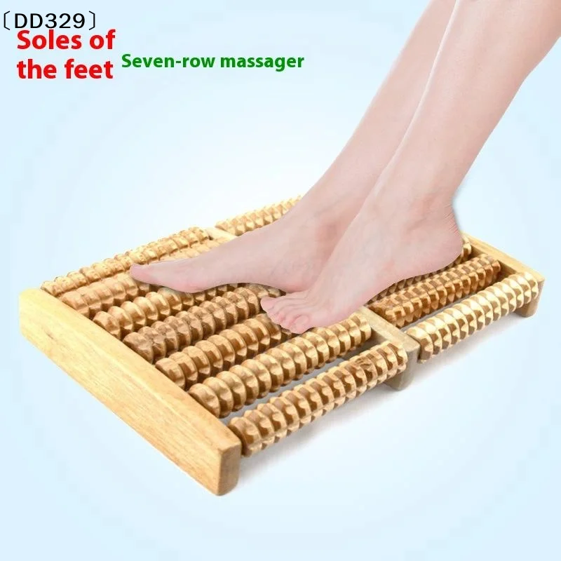 

1PC Wooden Foot Massager Roller Reflexology For Stress Fitness Health Care Feet Massager Massage Roller Pain Relief〔DD329〕