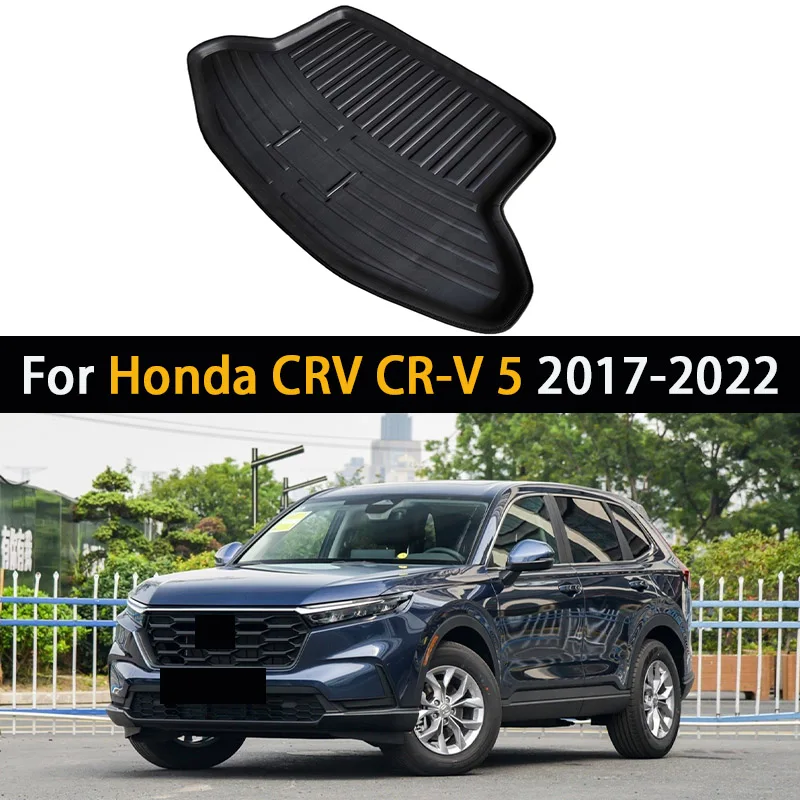 

Car Rear Trunk Mat For Honda CRV CR-V 5 2017-2022 2018 Part Luggage Tray Waterproof Boot Floor Liner Pad Cargo Cover Accessories