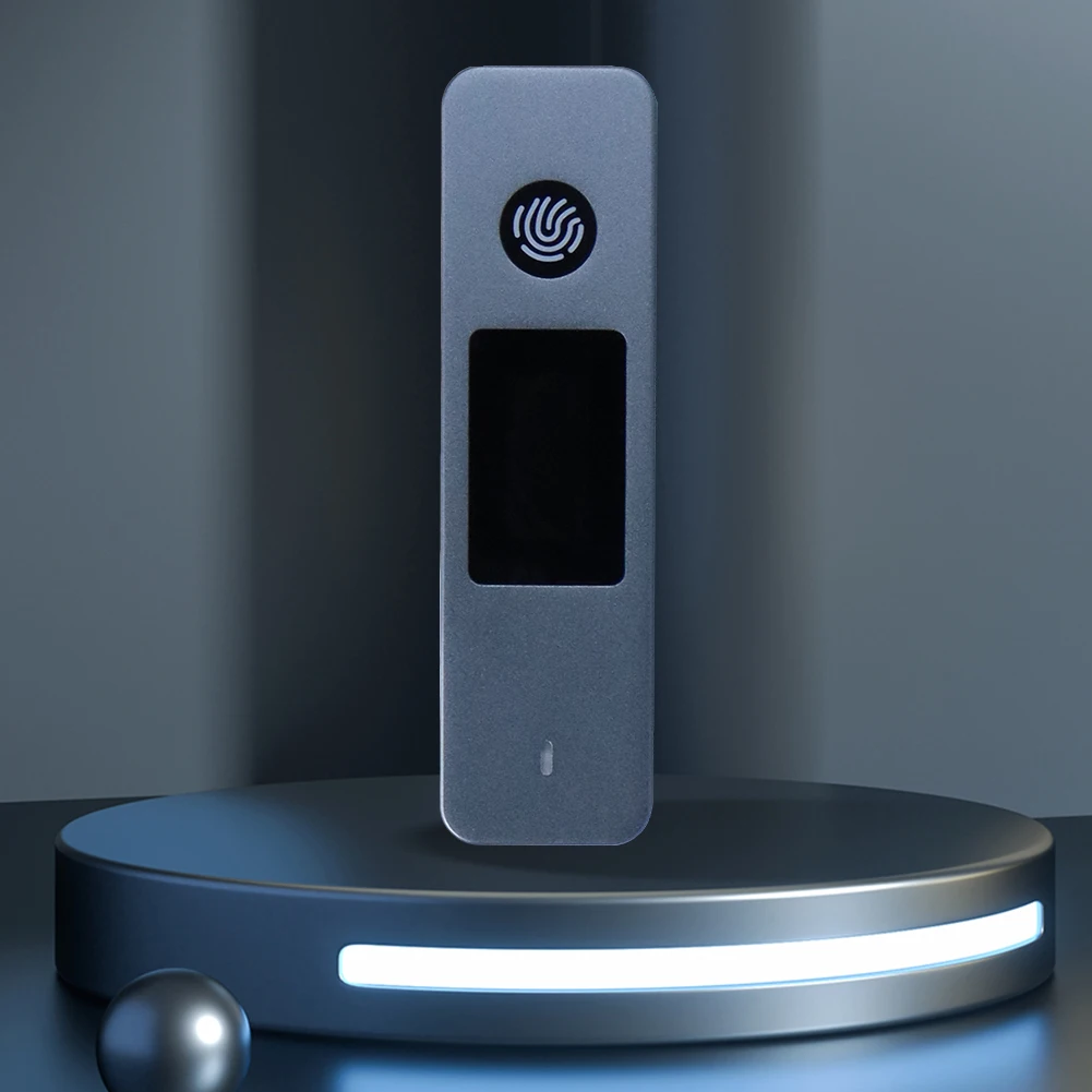 

SSD Hard Drive Case 10Gbps External Enclosure Box Visual Fingerprint Encrypted SSD Hard Drive Enclosure for 2230/2242/2280 SSD