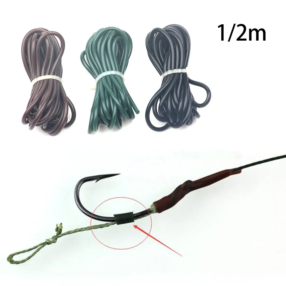 1pc 1/2m Wolfram Silikon Karpfen Angel rohre Anti-Tangle praktisches Angel zubehör