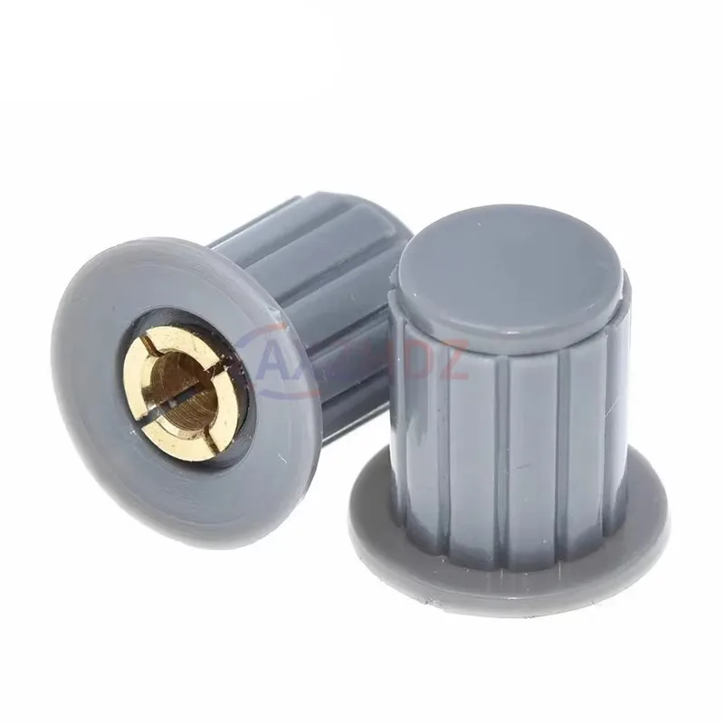 5PCS/Lot Black Grey Potentiometer Knob Adjustable 4mm Insert Dia. Wirewound Potentiometer Cap WXD3-13 WXD3-12 3590S