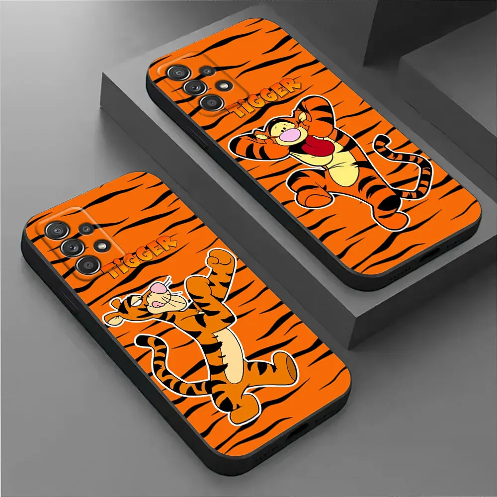 Tigger Cartoon Winnies The Pooh Phone Case For Samsung Galaxy A17 A57 A37 A07 A55 A54 A34 A35 A25 A15 A56 A36 A26 A16 A06 Cover