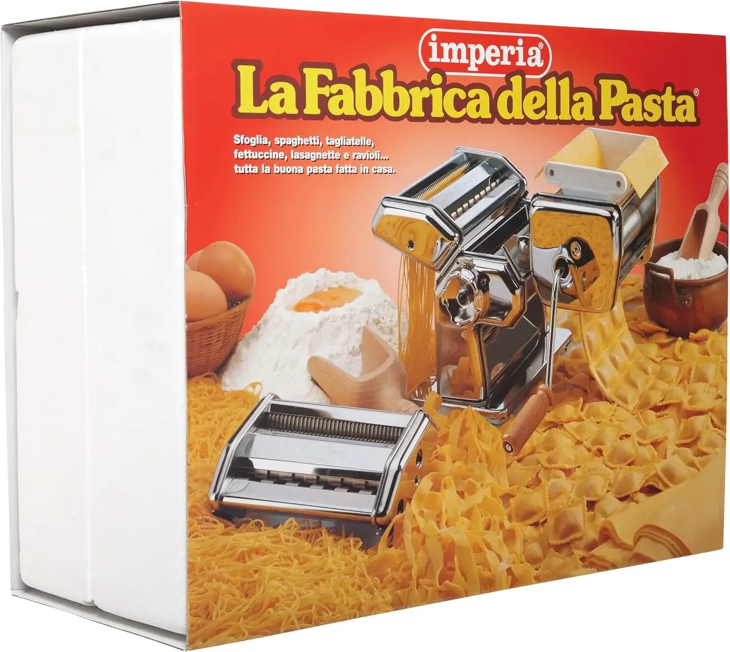 Pasta Maker Machine- Deluxe 11 Piece Set w Machine, Attachments, Recipes and Accessories - Made in Italy, Make Authentic Homemad