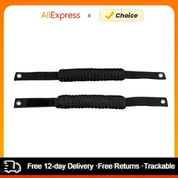 2Pcs Car Roll Bar Paracord Grab Handles Grip Handles Replacement for Ford Bronco Jeep Wrangler Grab Handles Polyester Material