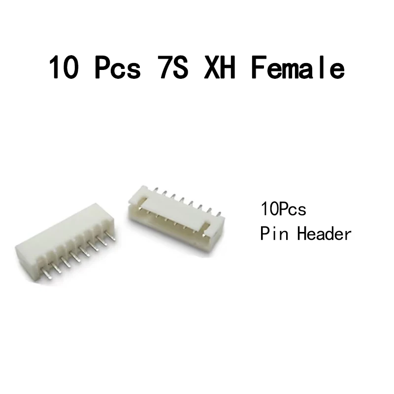 10Pcs 7S XH 2.54mm 8 Pins Terminal Kit Housing Pin Header JST Connector Wire Connectors Adaptor