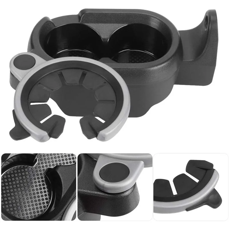 

Practical Car Double Hole Cup Holder Center Console Drink Holder A4518100370 For Mercedes Benz Smart W451 2008-2015