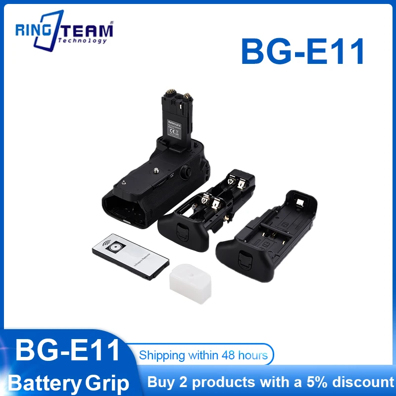 

BG-E11 Vertical Battery Grip Holder for Canon 5D Mark III 5DIII 5D3 5DS 5DSR DSLR Camera Work with LP-E6 Battery