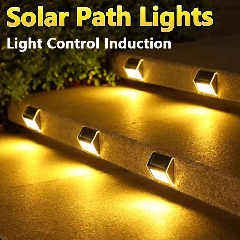 

Induction Path Lights Solar LED Outdoor Lights Solar Deck Light Outdoor Garden Wall Lamp Terrace Park Patio Staircase Solar Lamp