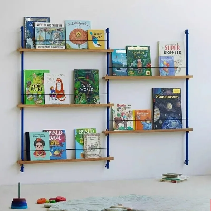 Rak Penyimpanan Modular Nordik Rak Buku Rak Dinding Sistem Penyimpanan