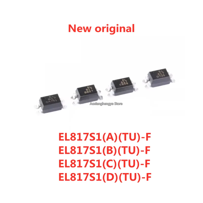 20PCS EL817S1(A)(TU)-F EL817S1(B)(TU)-F EL817S1(C)(TU)-F EL817S1(D)(TU)-F SMD-4 SOP4 Optical coupler Compatible with PC817