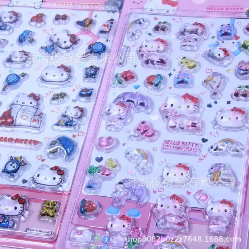 

Аниме Sanrio Hello Kitty 3D рельефные наклейки водостойкие домашние декоративные наклейки с граффити для девочек на Рождество, Хэллоуин, подарок на день рождения