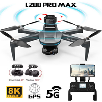LYZRC L200 Pro Max GPS Drone 2-axis PTZ Anti-shake 4K HD Camera 360° Obstacle Avoidance Quadcopter 5G Transfer Image FPV Drone